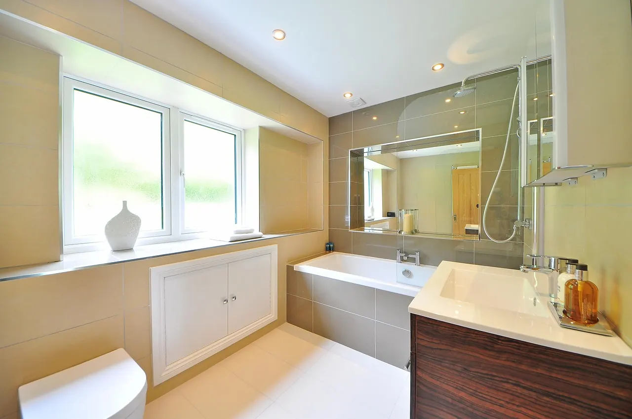 clean bright bathroom